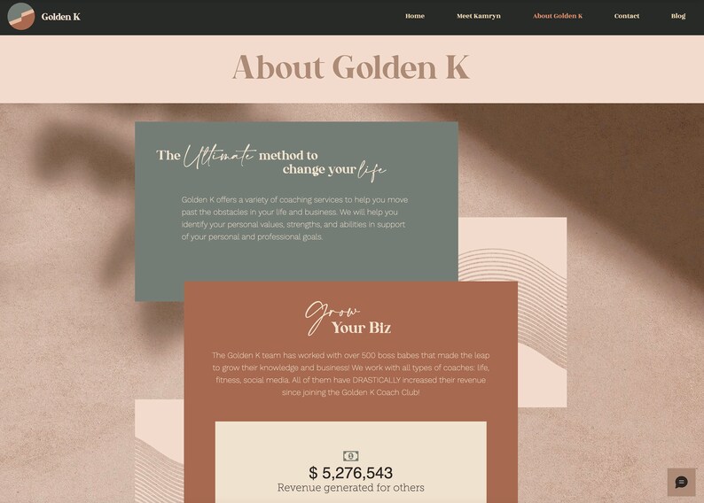 Wix Boho Natural Website Template - Coach Website Template - Wix Editor Website - Website Template - Female Entrepreneur image 5