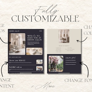 how the wix website template is fully customizable, change colors, photos, fonts, content, and more