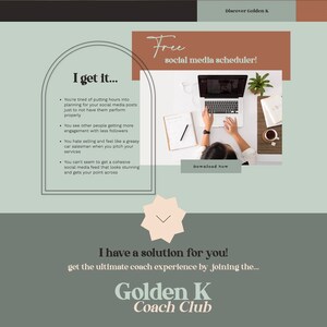 Wix Boho Natural Website Template - Coach Website Template - Wix Editor Website - Website Template - Female Entrepreneur image 2
