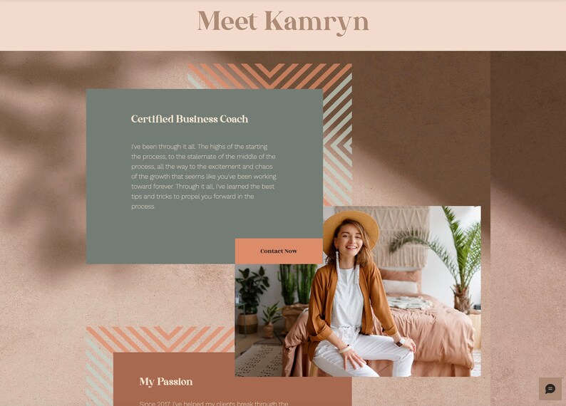 Wix Boho Natural Website Template - Coach Website Template - Wix Editor Website - Website Template - Female Entrepreneur image 4