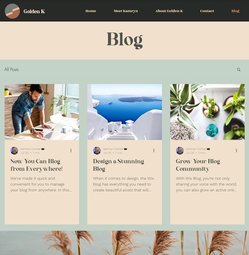 Wix Boho Natural Website Template - Coach Website Template - Wix Editor Website - Website Template - Female Entrepreneur image 8