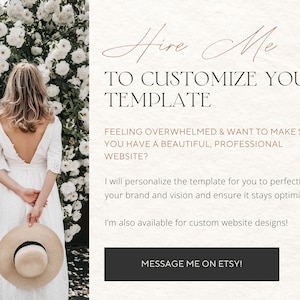 Hire me to customize your wix website template.