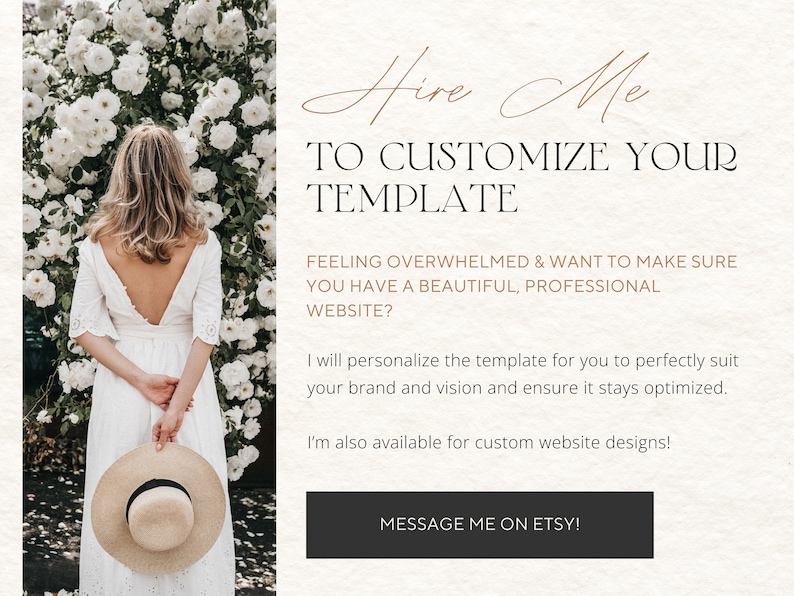 Hire me to customize your wix website template.
