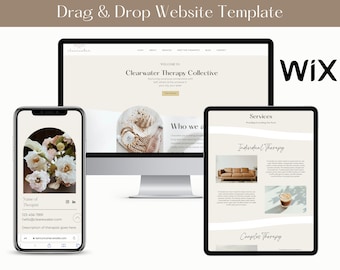 Wix Website Template – Therapist, Health Coach Website Design - Wix Editor Template
