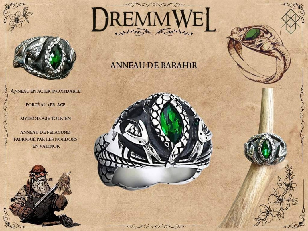 Ring of Barahir Aragorn - Etsy