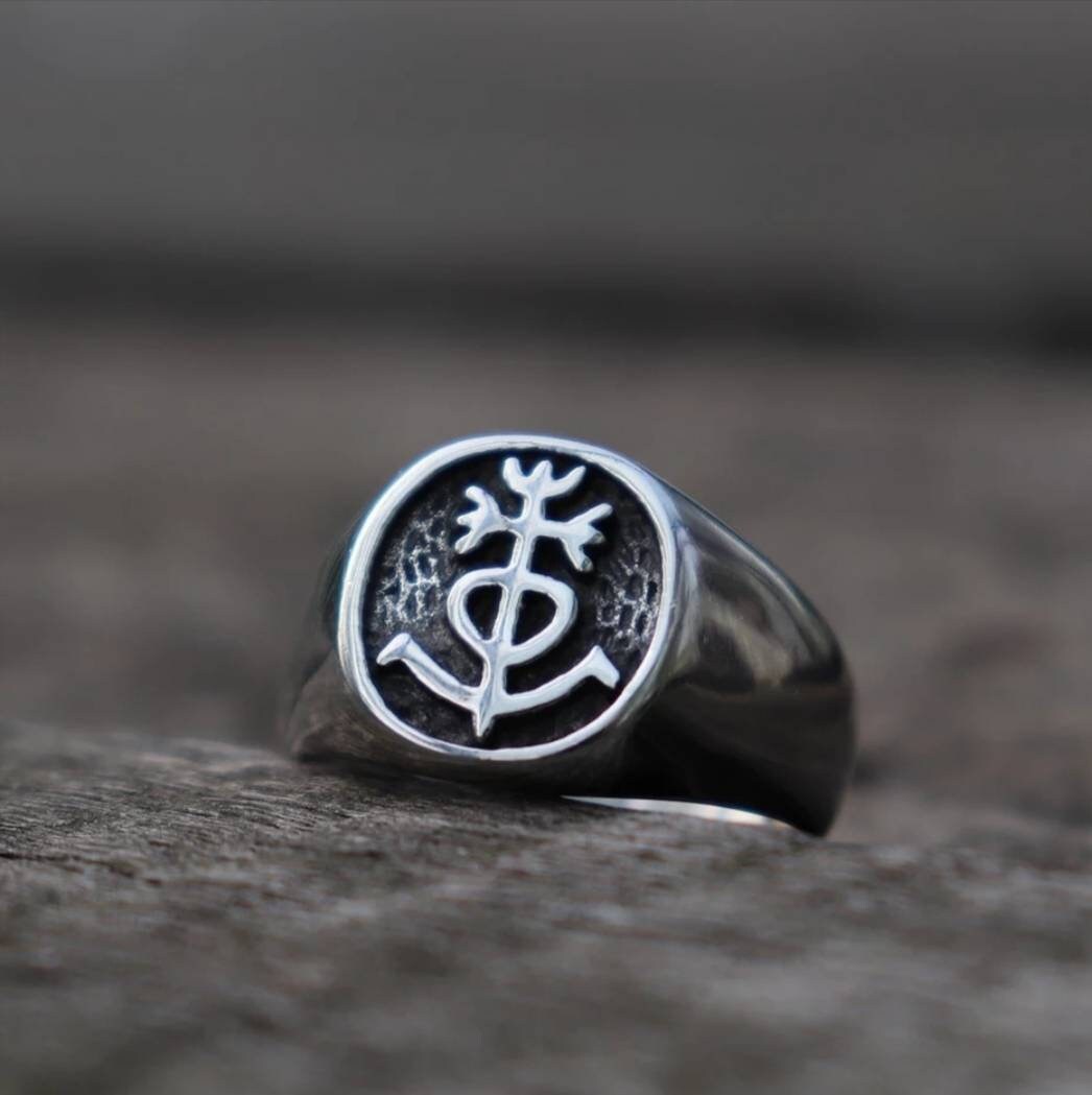 Bague acier inoxydable croix de camargue Etsy France