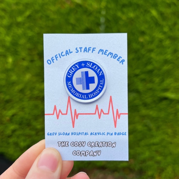 Grey's Anatomy inspiriert Krankenhaus Pin Abzeichen
