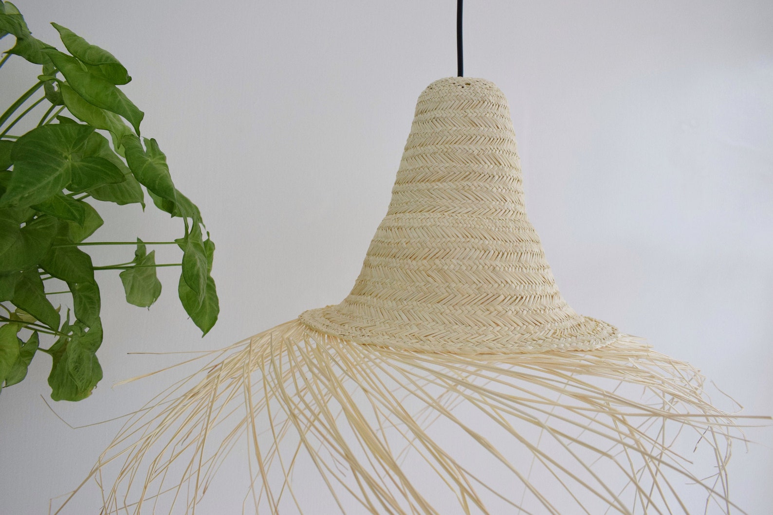 Unique Ceiling Lamp Hanging Woven Handmade Boho Lamp Shade Etsy