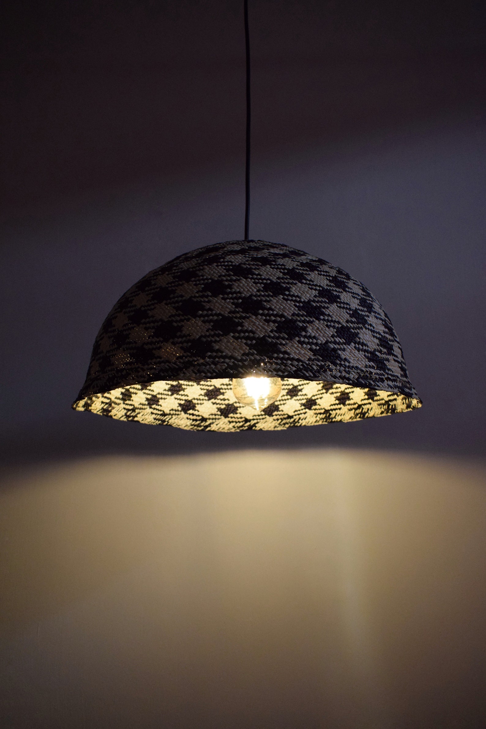 Lamp Pendant Hanging, Straw Lamp Shade, Home Decor Lamp, Black Lighting
