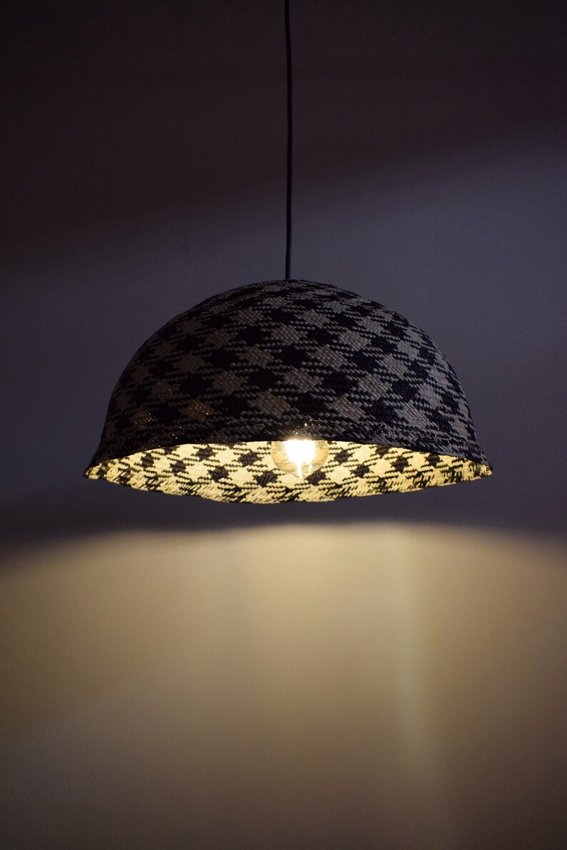 Lamp Pendant Hanging, Straw Lamp Shade, Home Decor Lamp, Black Lighting ...