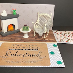 Explosionsbox, Geschenk, Ruhestand, Rente, zum Abschied, Abschiedsgeschenk, Kollege, Kollegin
