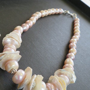 Keishi & Semi-Baroque Pearl Necklace