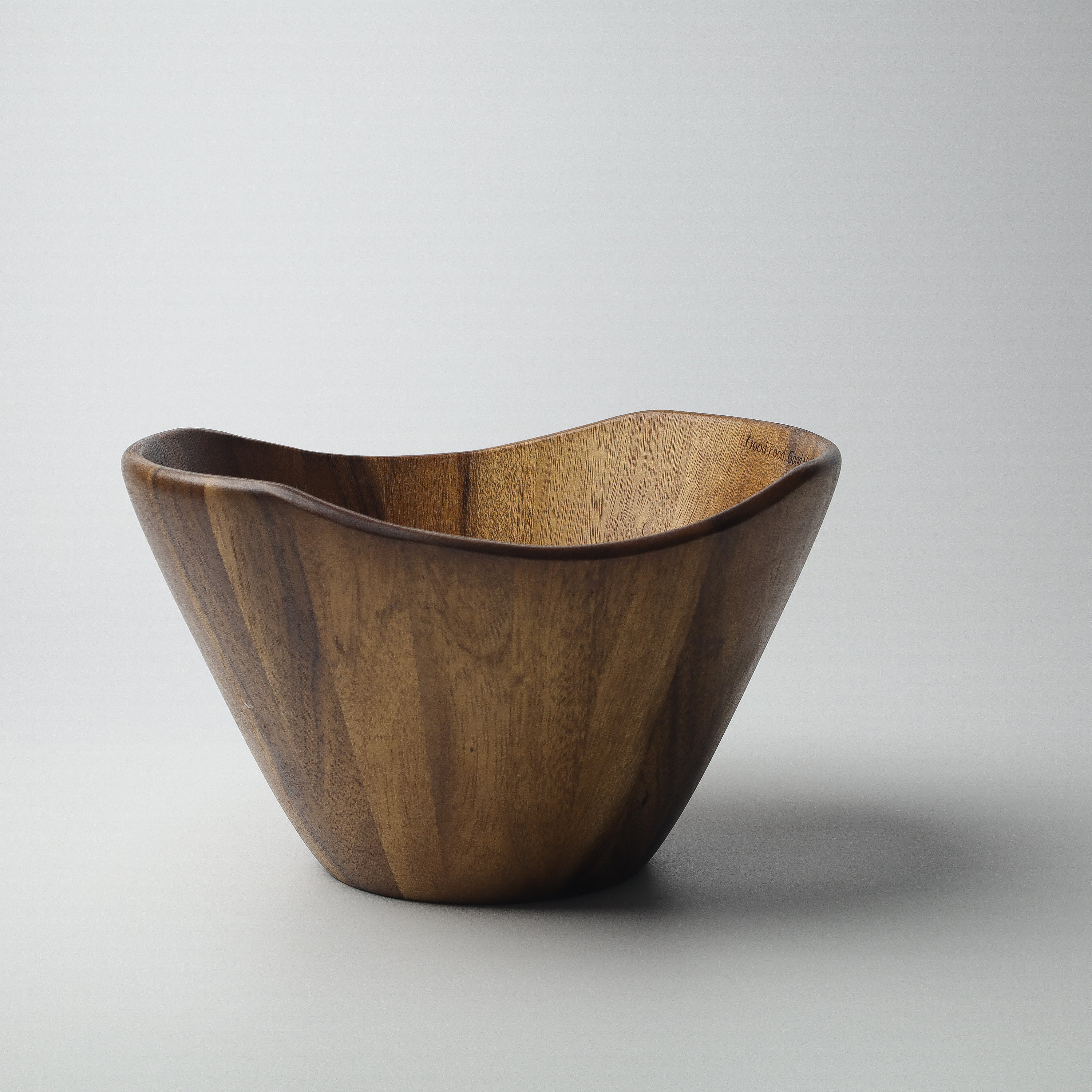 Large Salad Bowl, Wooden Bowl, Handmade Acacia Wood Big Bowl for Salads