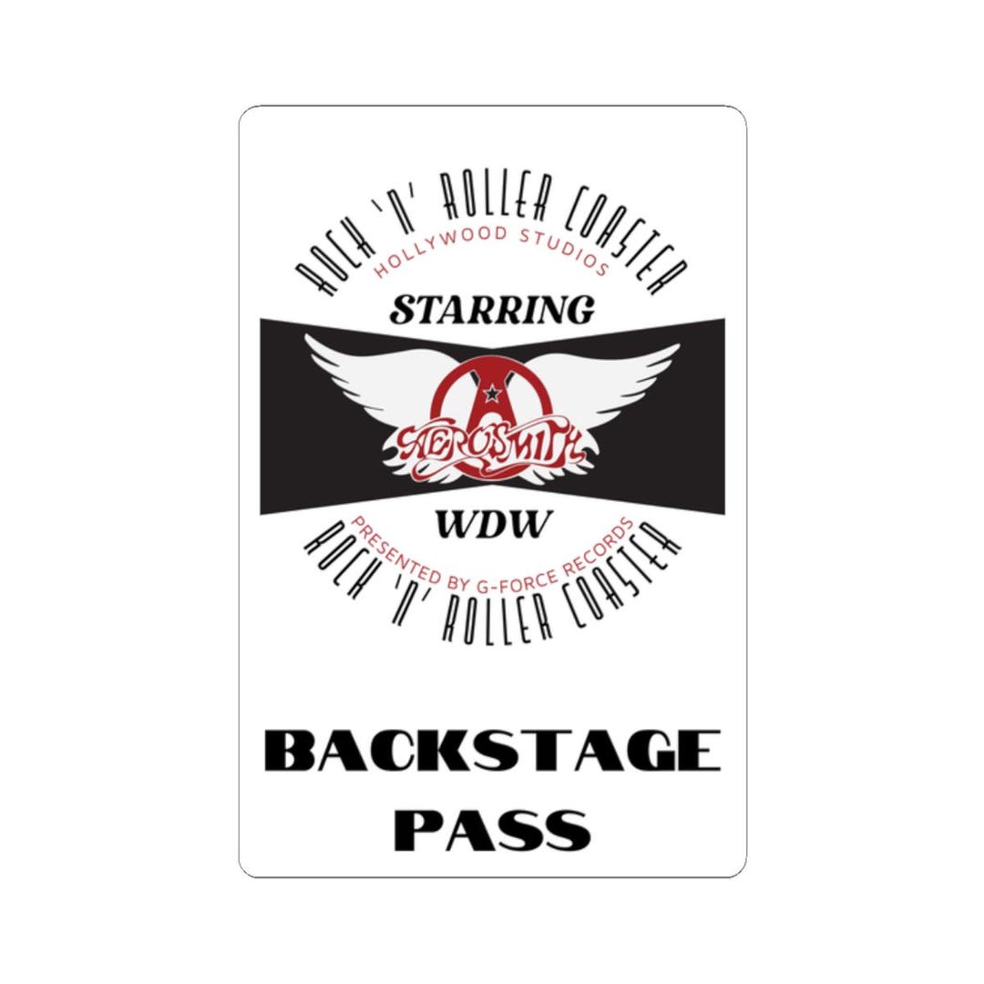 Rock N Roller Coaster Sticker: Backstage Pass Vinyl Decal - Etsy