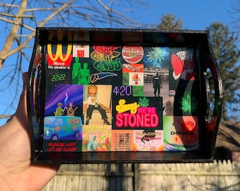 Custom Photo Collage Tray, Personalized Stoner Gift