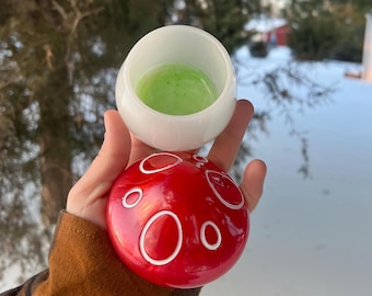 Custom Mushroom Jar, Cottagecore, Earthy Room Decor, Nature Decor, Fairycore Aesthetic, Shelf Decor