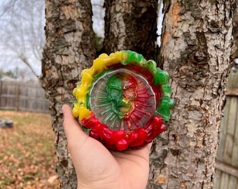 Skull Ashtray, Custom Ashtray, Aesthetic Room Decor, Large Ashtay