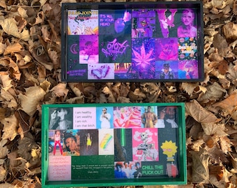 Large Rolling Tray, Custom Rolling Tray, Personalized Tray, Aesthetic Room Decor, Custom Gifts, Stoner Decor