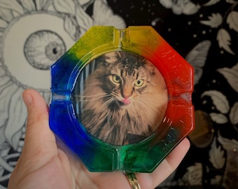 Custom Photo Ashtray, Stoner Room Decor, Smoke Accessories