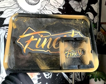 Custom Rolling Tray Set: Personalized Stoner Room Decor