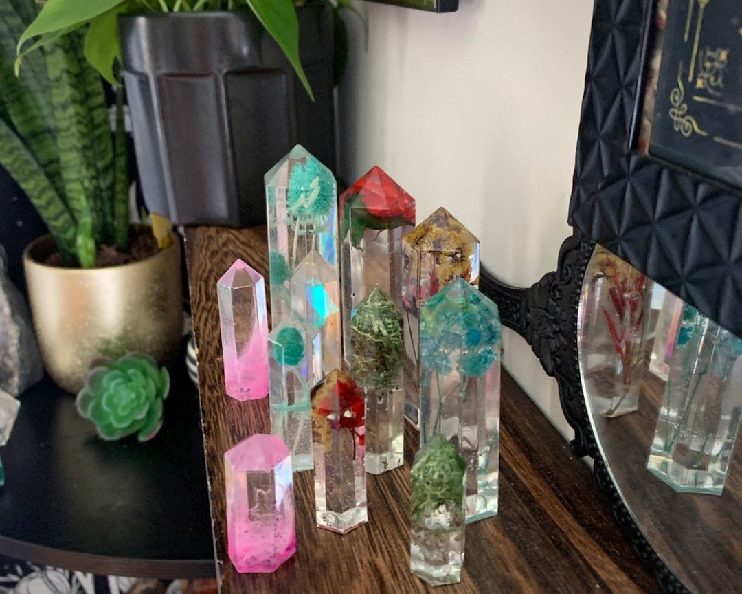 510 Piece Mini Crystal Towers Small Resin Crystals Etsy