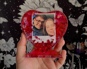 Personalized Heart Frame, Custom Gifts, Bestie Gifts, Anniversary, Memorial, Custom Photo