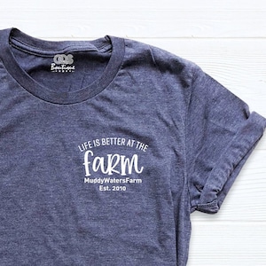 Farm Est Custom Shirt, Customizable Farm Name Est Shirt, Life Is Better On The Farm Tee, Farm Matching Family Shirt, Pocket Farmer Shirt