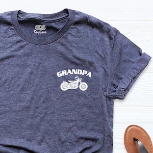 Personalized Grandpa Biker Shirt, Motorcycle Gifts, Pocket Vintage Shirt, Shirt For Dad, Grandpa Shirt, Motorcycle Lover Shirt, Fathers Day