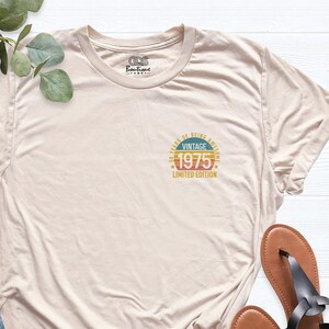 50th Birthday Party Shirt, Limited Edition Birthday 1975 Tee, Pocket Birthday Tshirt, 50 Years Of Being Awesome Tees, Vintage 1975 Shirt