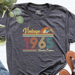60th Birthday Shirt, Vintage 1965 Limited Edition T-Shirt, 60th Gift For Women, 60th Birthday Men, 60th Birthday Gift, Grandpa 1965 Shirt
