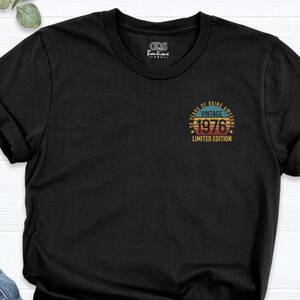 50th Birthday Party Shirt, 1976 Limited Edition Birthday Tshirt, Pocket Birthday Tshirt, 50 Years Of Being Awesome Tees, Vintage 1976 Shirt image 1