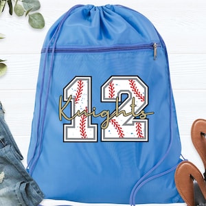Custom Baseball bag Baseball backpack Baseball Drawstring Bag Baseball Team Sport Bags baseball snack bag Baseball Number Name Player Bag