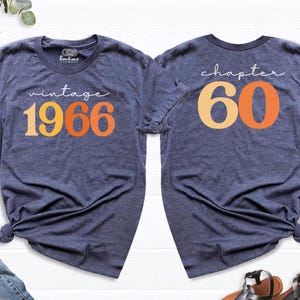 Vintage 1966 shirt 60 Birthday Shirt Chapter 60 shirt Born in 1966 shirt Retro Birthday Party Shirt 60th Birthday Shirt Sixty Years Old tees
