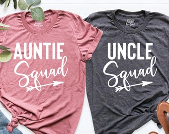 Auntie Squad Shirt, Uncle Squad Shirt, Favorite Aunt shirt, Favorite uncle shirt, Best Aunt Shirt, Best Uncle Shirt, Aunt Crew Shirt