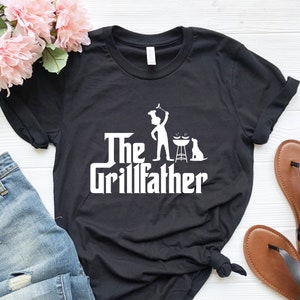 The GrillFather Dads BBQ Shirt, Grilling Dad Shirt, Grill Father Shirt, Dad Shirt, Dad Gift, Dad Cooking Shirt, Grillfather Shirt