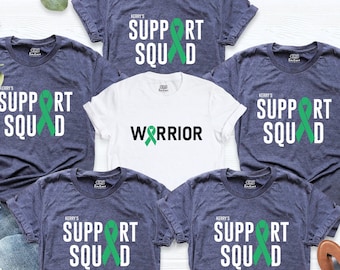 Custom Organ Donor Awareness Shirt, Personalized Donation Team Tees, Support Squad Donate Lives Shirts, Transplant Gift, Green Ribbon Shirt