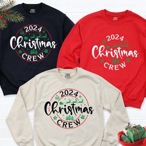 Christmas Crew Hoodie, 2024 Family Matching Christmas Hoodie,