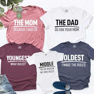Rules Family Shirt Matching Family T-Shirt Funny Family Tshirts Family Gift Shirt