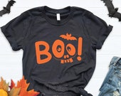 Funny Boo Shirt, Ghost Shirt, Happy Halloween T-Shirt Pumpkin - Bat - Ghost - Witch - Spider Tee