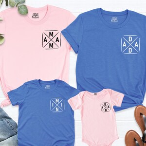 Mama Dada Mini Matching Family Shirts, Baby and Parent Outfits, Mommy Daddy Baby Birthday Tees, Cute Mama Dada Shirts, Family Holiday Shirt