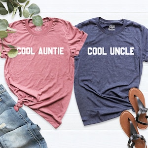 Cool Auntie Shirt, Gift For Auntie, Funny Aunt Shirts, Funny Uncle Shirts, Pregnancy Announcement Shirts, Gift Aunt, Gift for Uncle