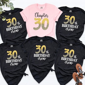 Chapter Thirty Shirt, Leopard Birthday Group Shirts, 30th Birthday Party Shirt, Thirty Birthday Apparel Tee, 30th Birthday Shirts for Women,