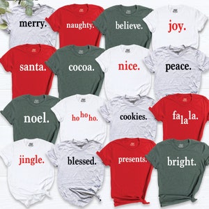 Christmas Shirt, Family Christmas Shirt,Matching Christmas, Holiday Shirt, Funny Christmas Party, Christmas Group Shirt,Christmas Gift Shirt image 1