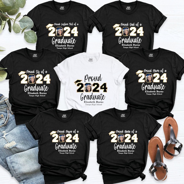 Custom Personalized Graduation Senior Shirts Class of 2024 Family
