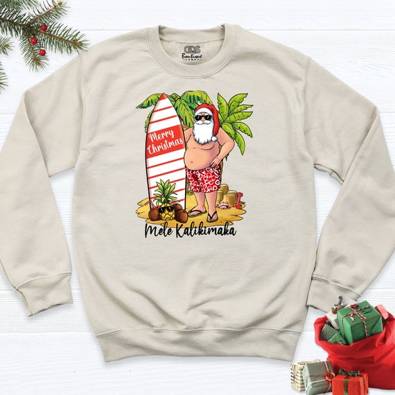 Mele Kalikimaka Santa Claus Merry Xmas Aloha Hawaii Gift T-Shirt Mele Kalikimaka Santa Claus Merry Xmas Aloha Hawaii Gift T-Shirt