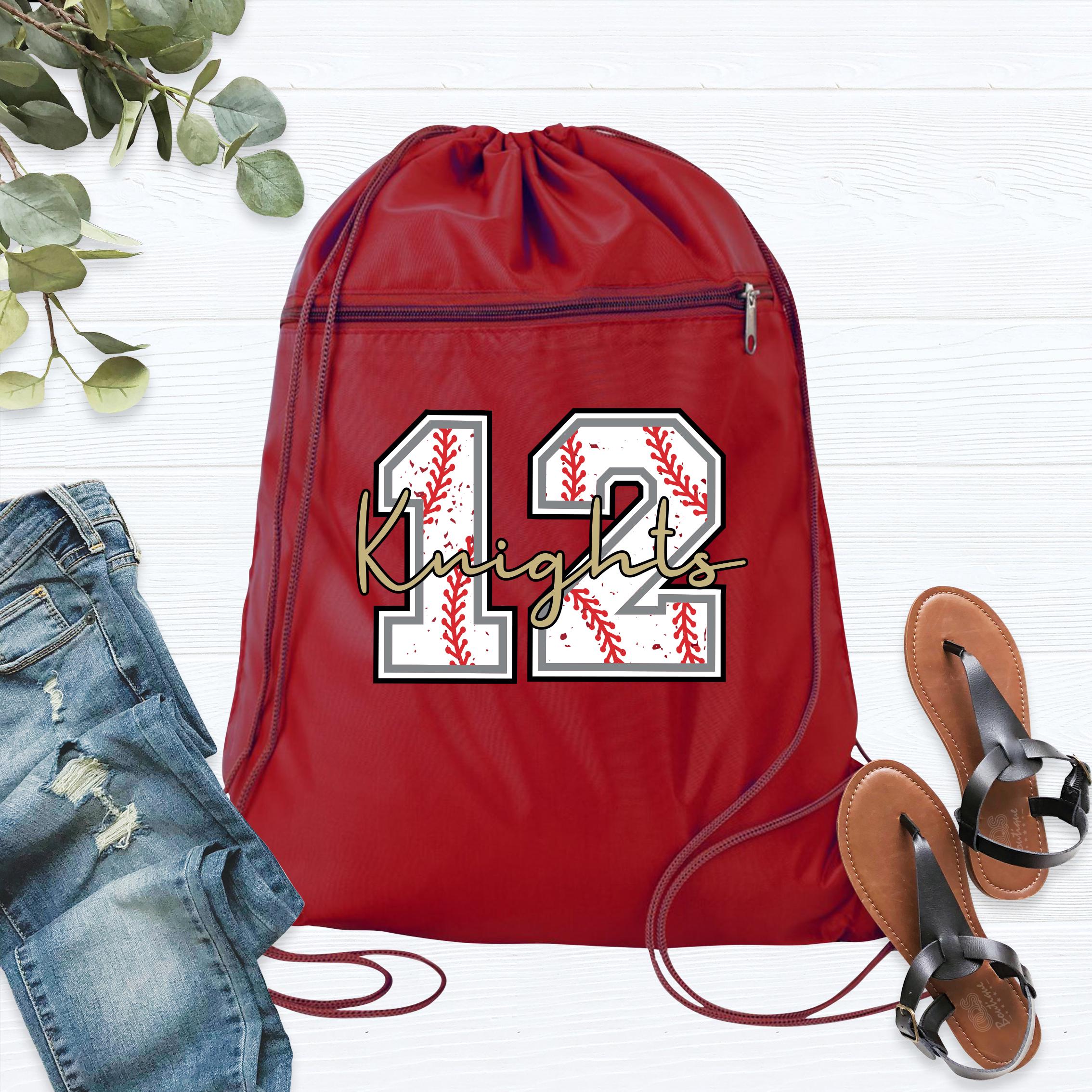 Custom Baseball Bag Baseball Backpack Baseball Drawstring Bag Baseball ...