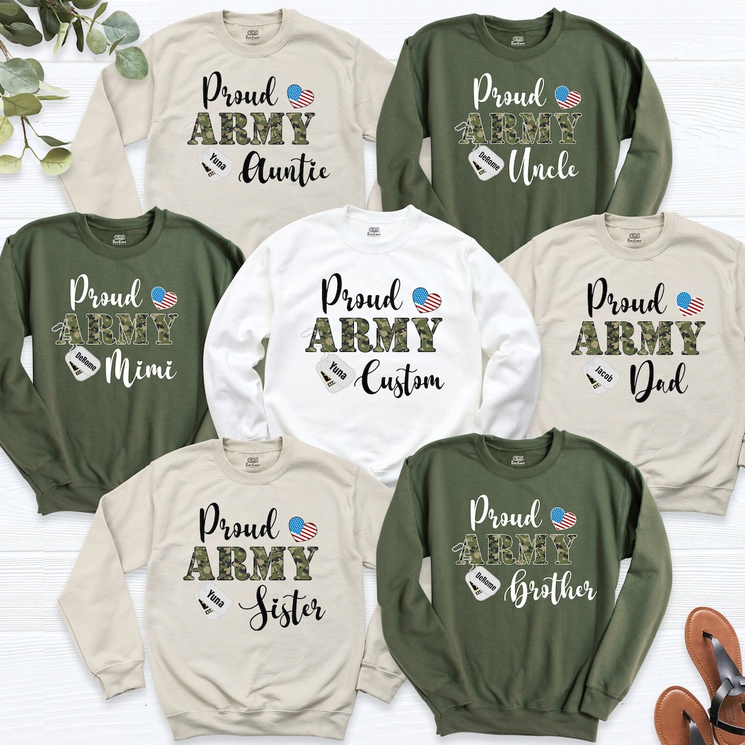 Proud Army Family Custom Hoodies