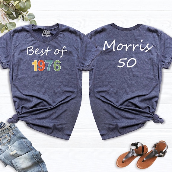 Best of 1976 Shirt 50 Birthday Shirt Retro Birthday Tshirt 1976 Birthday Shirt 50th Birthday Shirts Custom Birthday shirt Born in 1976 Shirt