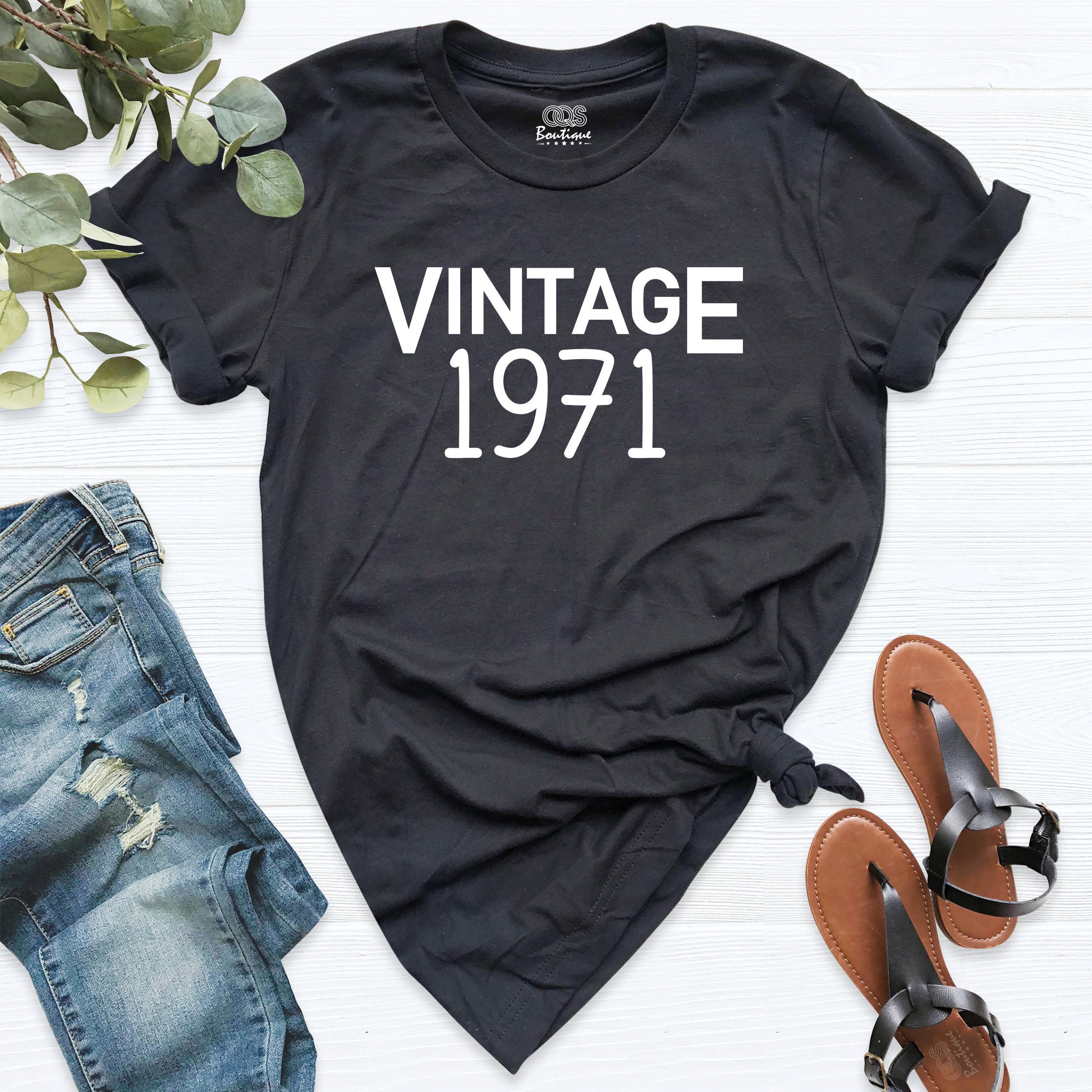 Vintage 1971 50th Birthday Shirt Mom Dad Bday Party Gift | Etsy