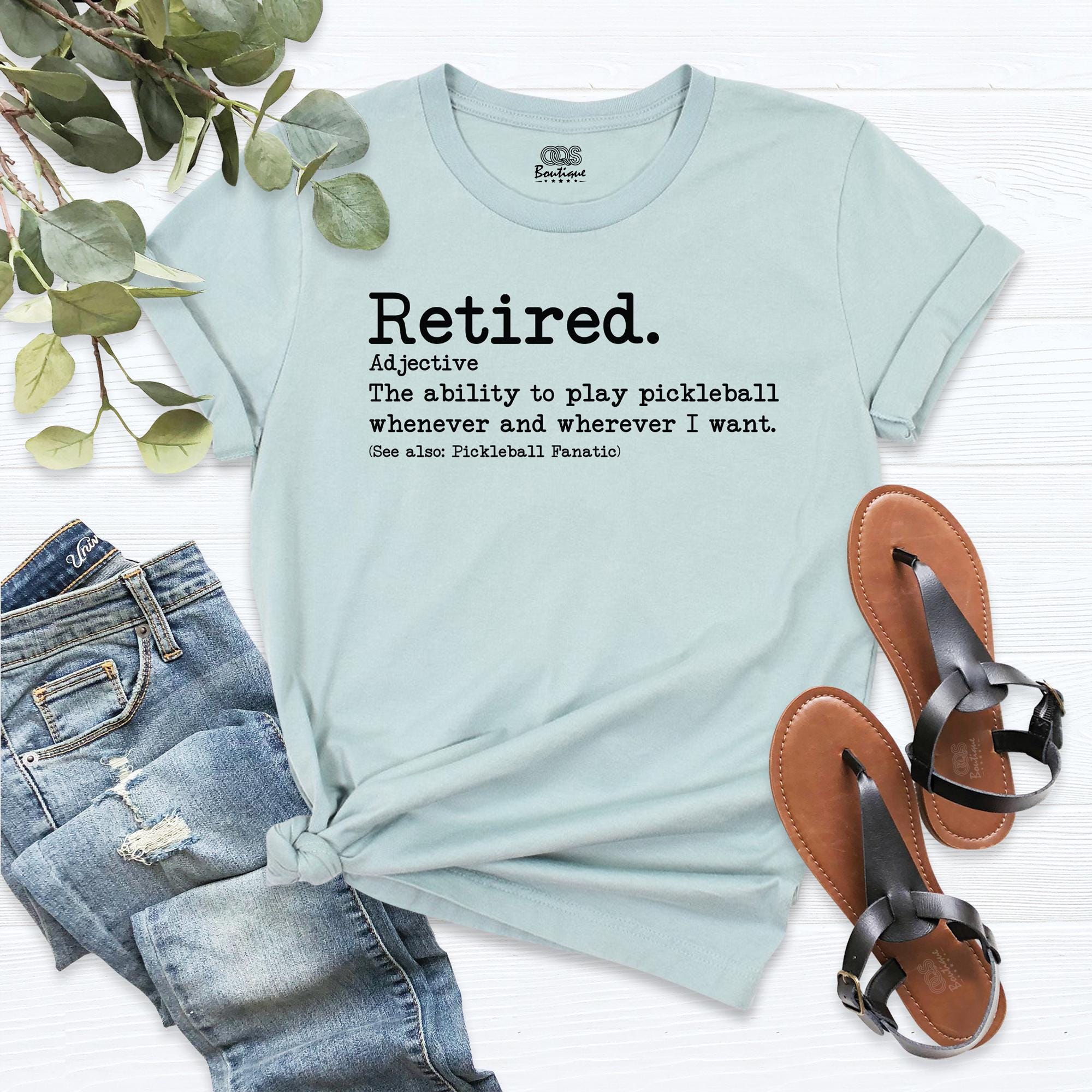 Retired Pickleball Shirt, Funny Retirement Tee, Pickleball Lover ...